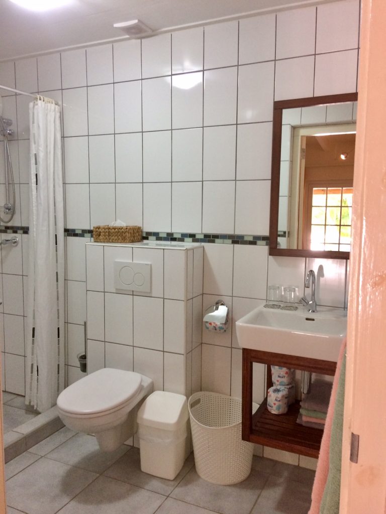 Uw eigen badkamer met douche, wasbak en toilet, in Casa Jardín Tropical 2